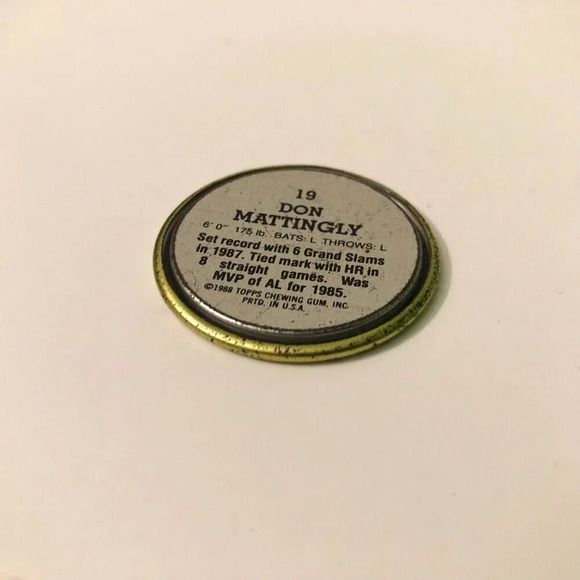 1988 Topps Baseball Coins Alan Trammell Kirby Puckett Don Mattingly - Picture 8 of 12